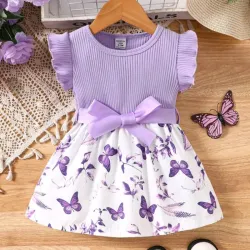 💜 Vestido de mariposas — Malva 