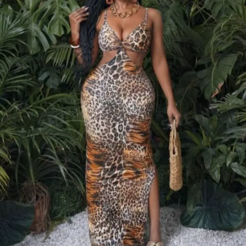 🤎🐆 Vestido largo — Animal Print