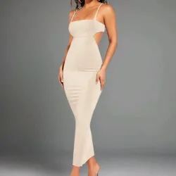 🤎 Vestido largo — Beige 