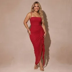 ❤️Vestido rojo elegante