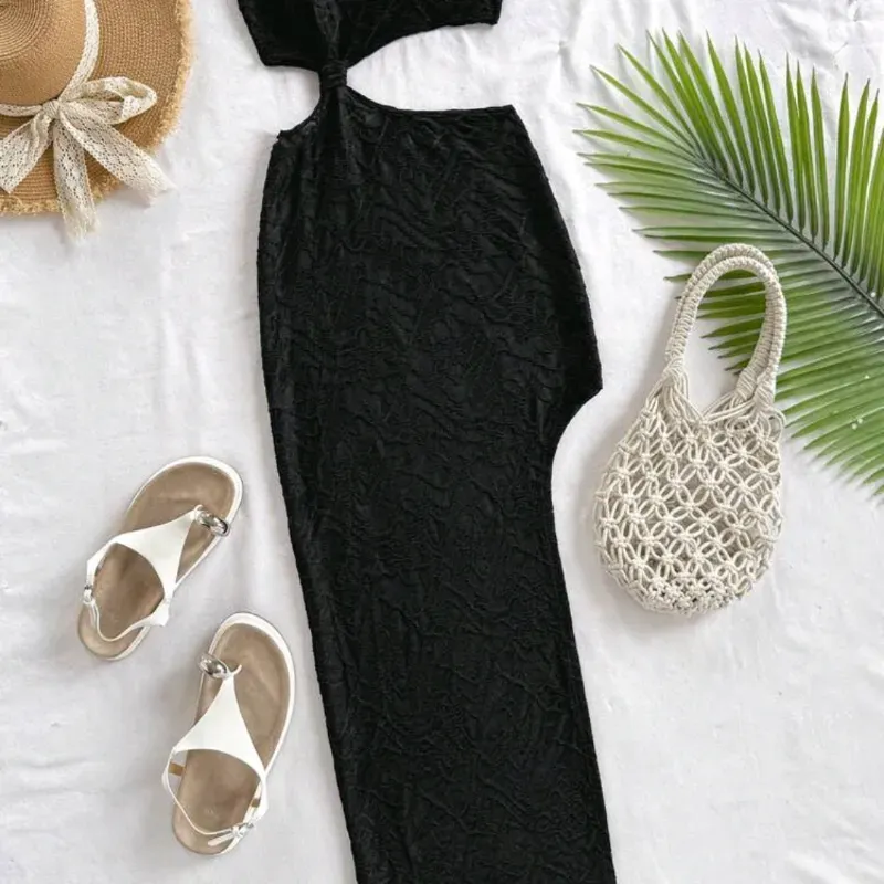 Vestido top negro