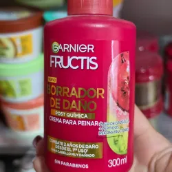 ♥️Crema para Peinar Garnier Fructis Borrador de Daño Post Química.