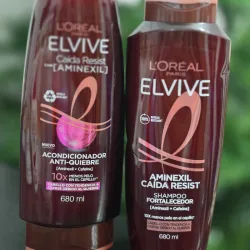 💋♥️Juego d shampoo y acondicionador L'ORÉAL Caida Resist 680ml champú y acondicionador Elvive Caída Resist de L'Oréal Paris
