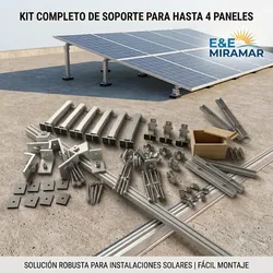 Base para instalación de Paneles Solares