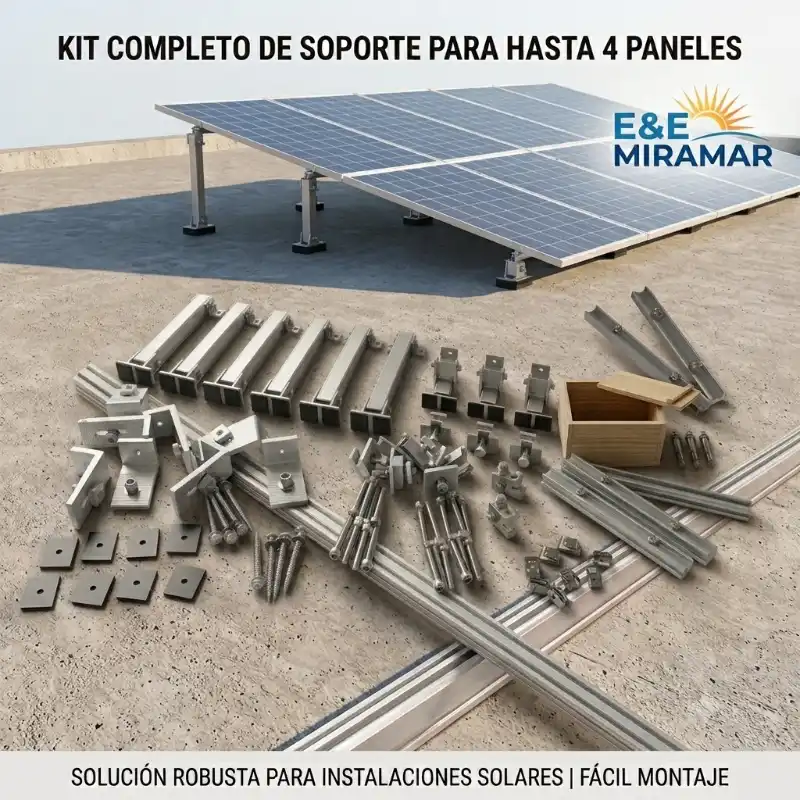 Base para instalación de Paneles Solares