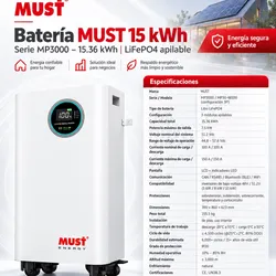 BATERÍA 15 KW MUST