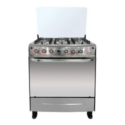 Cocina de 6 Quemadores Premier Negra 8691