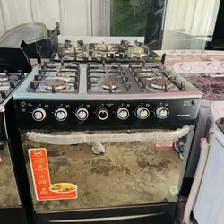 Cocina de 6 Quemadores Premier Negra 