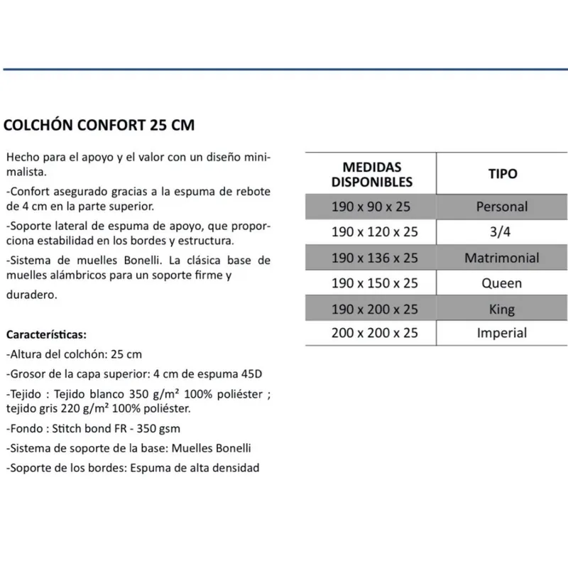 Colchon Matrimonial