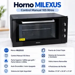 Horno Empotrable 105 litros