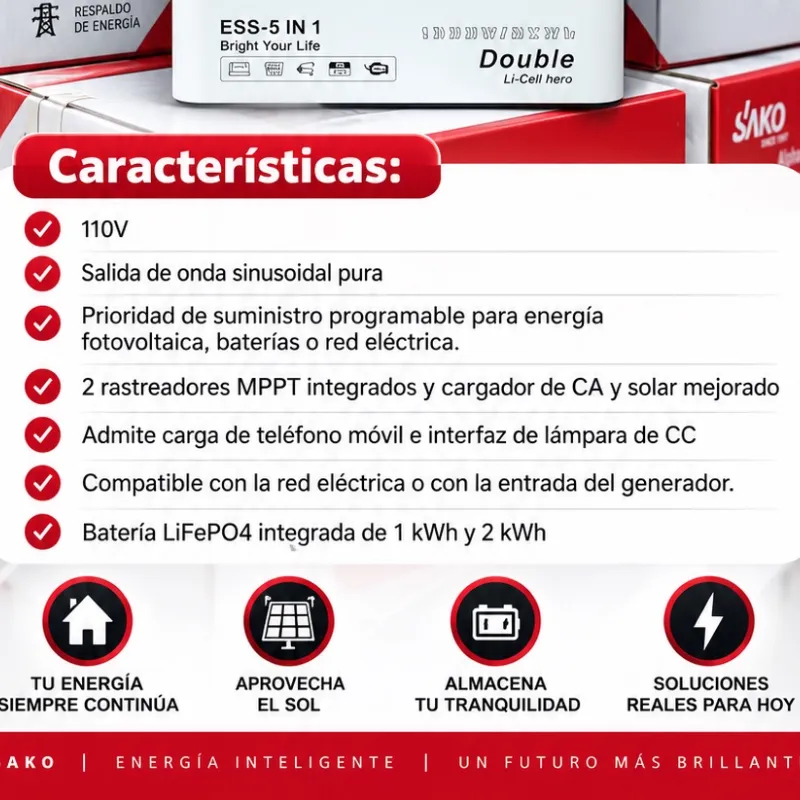 Inversor y Batería SAKO
