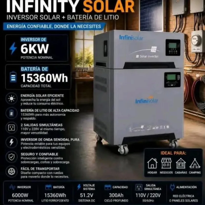 Kit 2en1 InfiniSolar 6kw/15kw