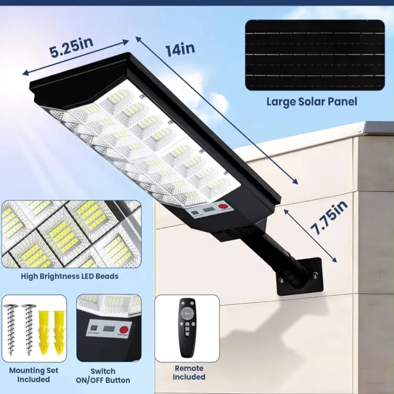 Lámpara con panel Solar