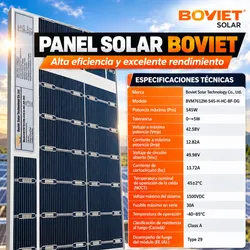 Panel Solar 540w Boviet