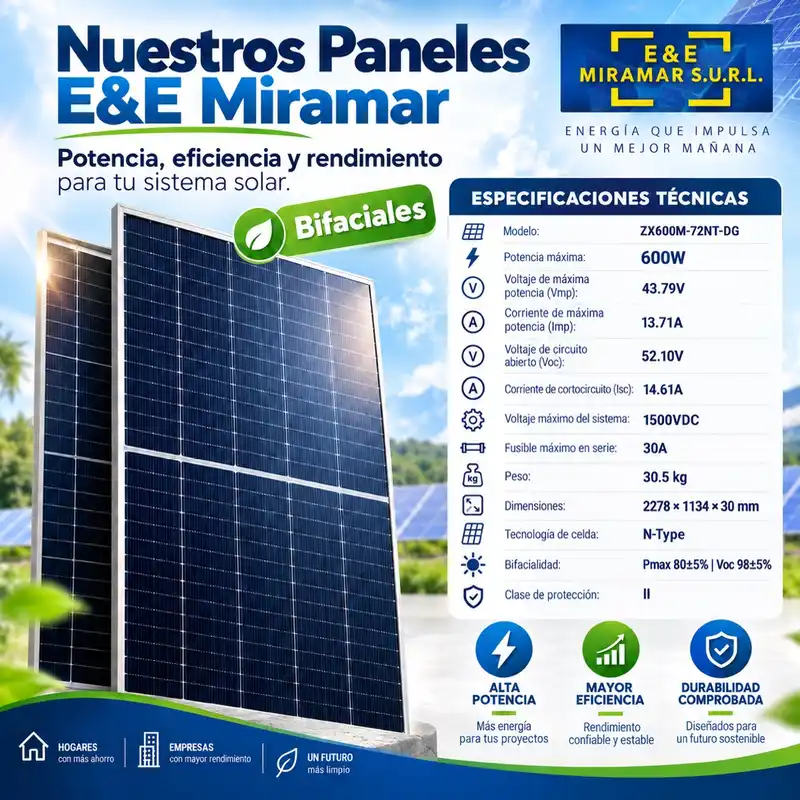 PANEL SOLAR 600 E&E MIRAMAR
