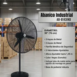 Ventilador Imdustrial 30 Pulgadas Premier