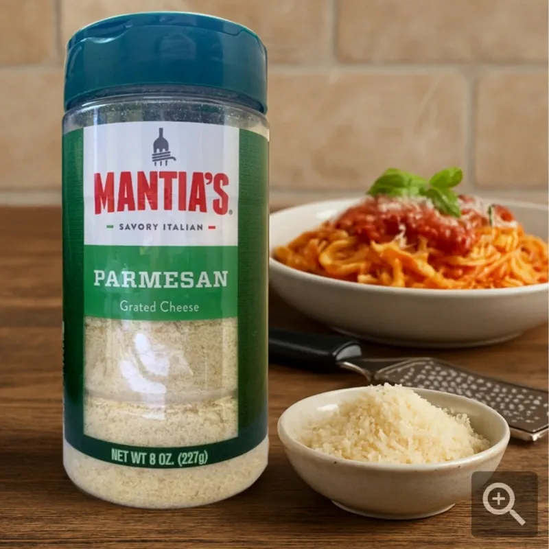 Queso Parmesano Rallado MANTIA'S (227g / 8oz)