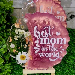 Letrero Decorativo Circular con Base 