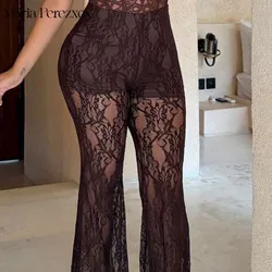 Pantalón de encaje