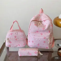 Set de mochila rosada
