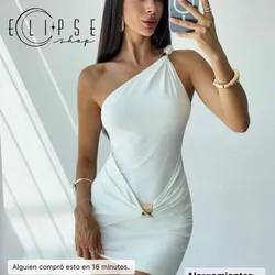 Vestido blanco corto