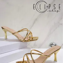 Zapatos altos dorados