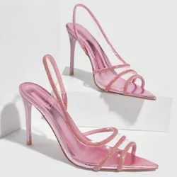 Zapatos altos rosados