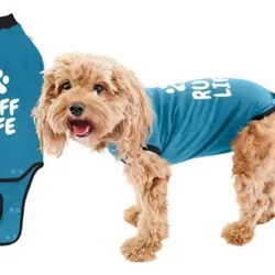 Pulover azul menstrual