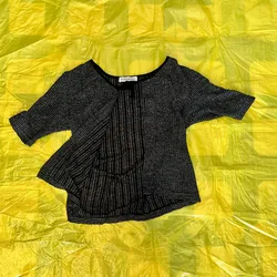 Blusa abierta de brillos