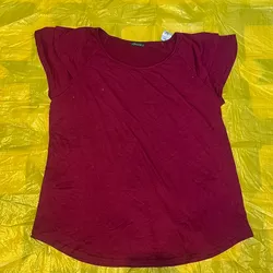 Blusa manga corta roja