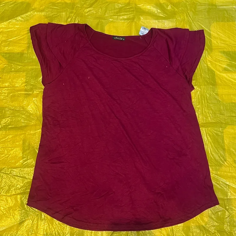 Blusa manga corta roja