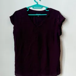 Blusa marrón tela fina