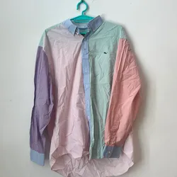 Camisa de cuadros multicolor 