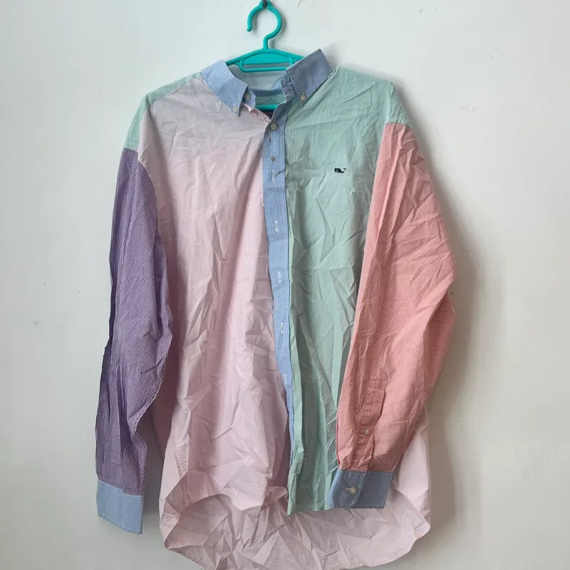 Camisa de cuadros multicolor 