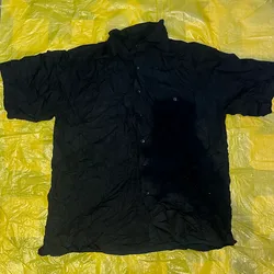 Camisa negra manga corta 