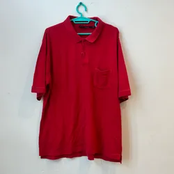 Pulover rojo de cuello