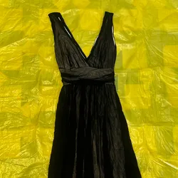 Vestido de mallas negro
