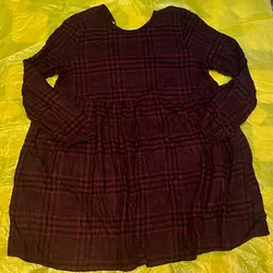 Vestido estampado de cuadro 