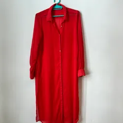 Vestido tela fina 
