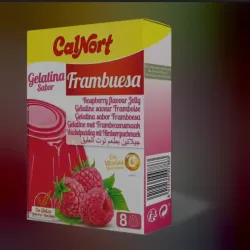 Gelatina sabor frambuesa 