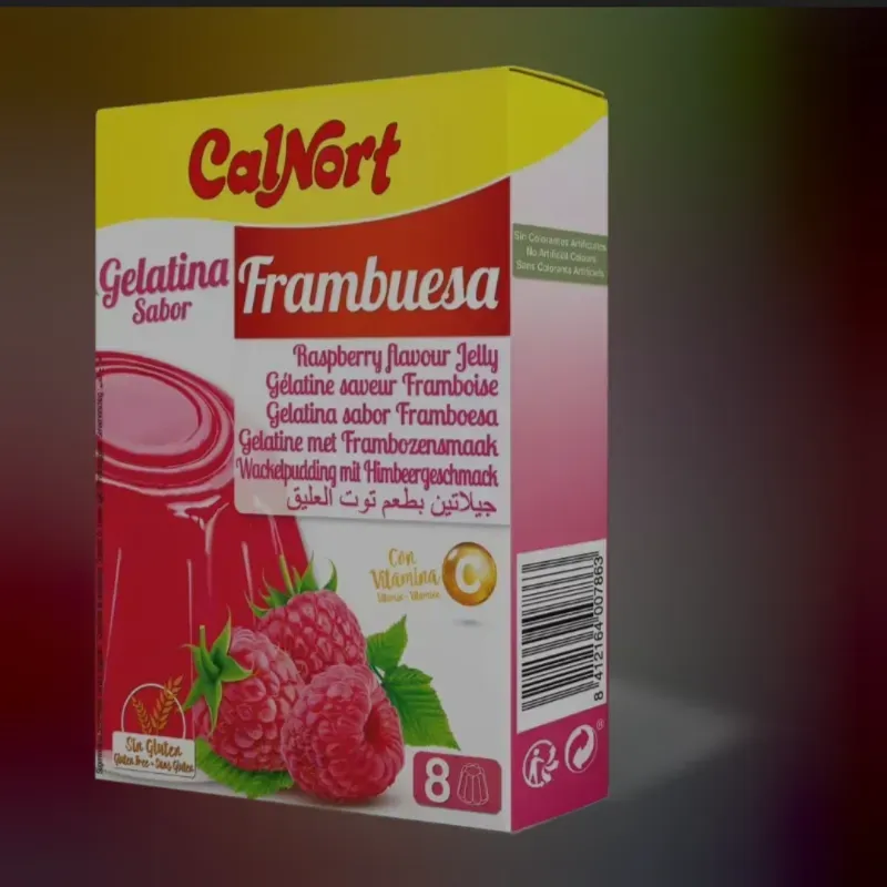 Gelatina sabor frambuesa 