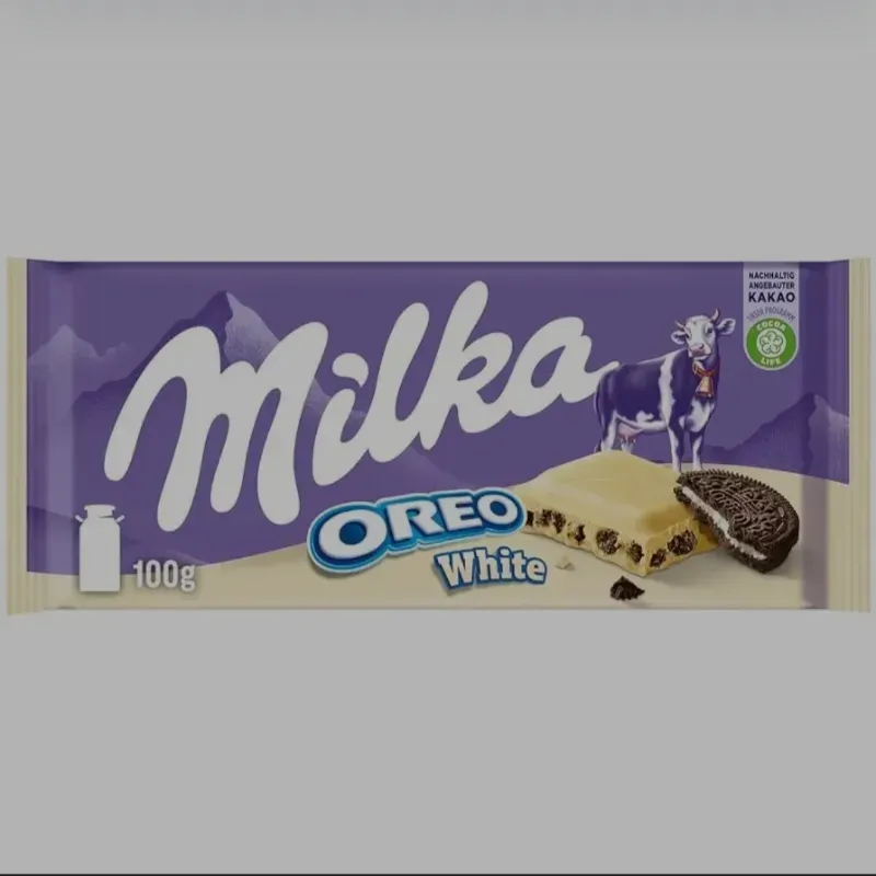 Peter de chocolate milka/ oreo blanco 