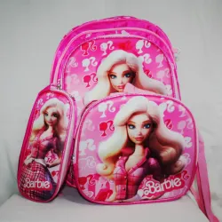 Set de mochila, lunchera y lapicera de Barbie