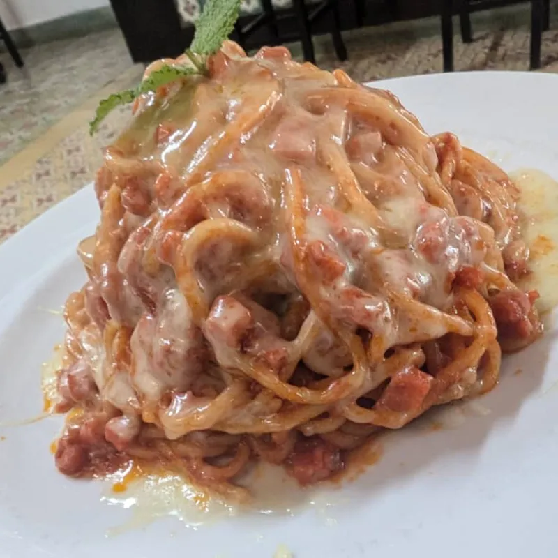 Espaguetis de Jamón 