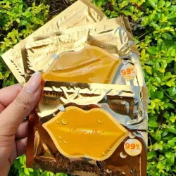 🧡Mascarilla de labios de Dear She con colágeno dorado