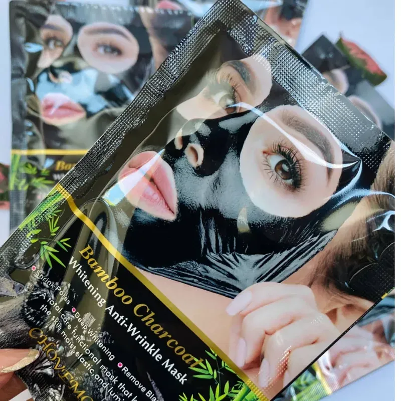 Mascarillas BAMBOO 𝐂𝐡𝐚𝐫𝐜𝐨𝐚𝐥 🖤  Mascarilla de Carbón Activado