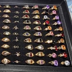 Anillos criollos con piedra