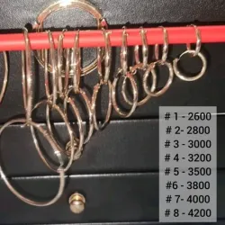 Argollas criollas de tuvo fino