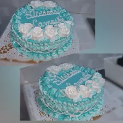 Cake de merengue / relleno de nata / agregos al gusto