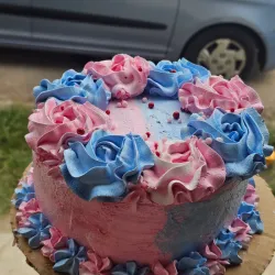 Cake económico para Baby shower